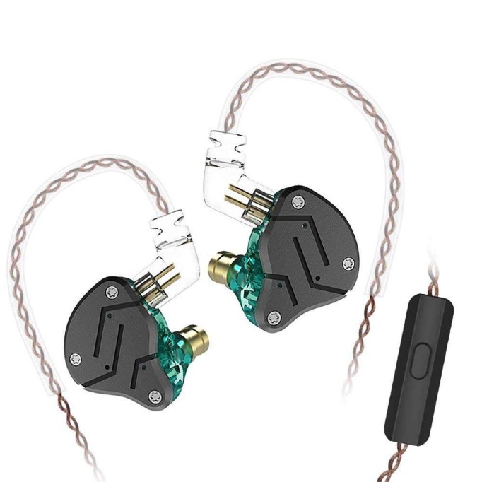 KZ ZSN BA + DD Driver Bass Metal Kulak İçi Kulaklık Mavi