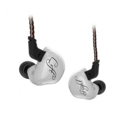 Beyaz KZ ZSR 2BA + DD Driver Bass Kulak İçi Kulaklık Beyaz