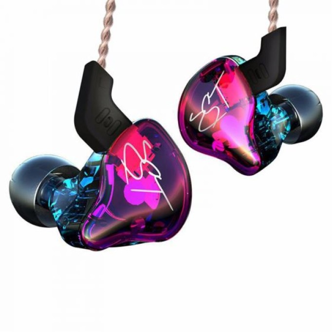 KZ ZST Pro Dual Driver HiFi Kulak İçi Kulaklık Mor