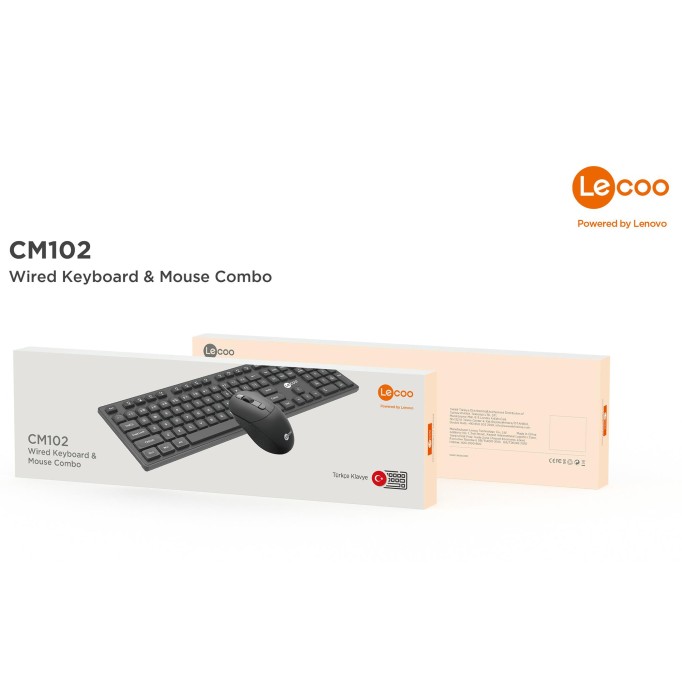 Lecoo CM102 Kablolu Klavye & Mouse Set