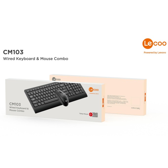 Lenovo Lecoo CM103 Kablolu Klavye ve Mouse Set