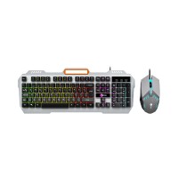 Lecoo CM107 Kablolu RGB Aydınlatmalı Gaming Türkçe Q Klavye & Mouse Seti Siyah