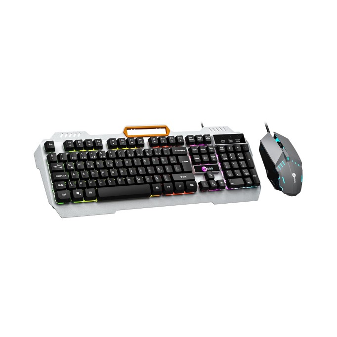 Lecoo CM107 Kablolu RGB Aydınlatmalı Gaming Türkçe Q Klavye & Mouse Seti Siyah