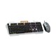 Lecoo CM107 Kablolu RGB Aydınlatmalı Gaming Türkçe Q Klavye & Mouse Seti Siyah