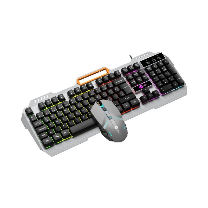 Lecoo CM107 Kablolu RGB Aydınlatmalı Gaming Türkçe Q Klavye & Mouse Seti Siyah
