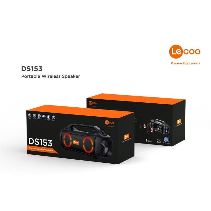 Lenovo Lecoo DS153 Boombox RGB Taşınabilir Bluetooth Hoparlör