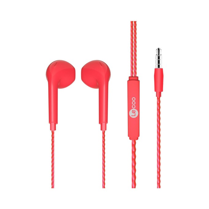 Lecoo EH104 Kablolu Kulak İçi Kulaklık Kırmızı