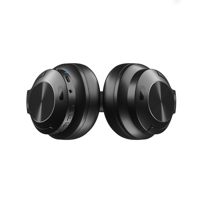 Lecoo ES208 Bluetooth 5.3 Kablosuz Mikrofonlu Kulak Üstü Kulaklık Katlanabilir Hafif Siyah