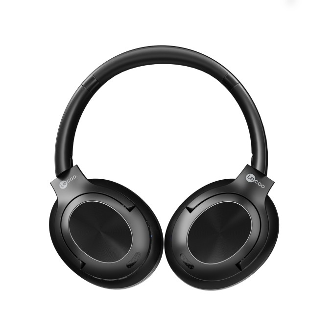 Lecoo ES208 Bluetooth 5.3 Kablosuz Mikrofonlu Kulak Üstü Kulaklık Katlanabilir Hafif Siyah