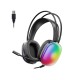 Lecoo HT409 RGB Işıklı USB Mikrofonlu Kablolu Oyuncu Kulak Üstü Gaming Kulaklık Siyah