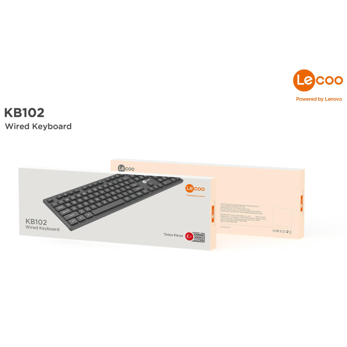 Lenovo Lecoo KB102 Kablolu Klavye