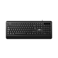 Lecoo KB104 USB Kablolu Türkçe Q Ergonomik Ofis Bilgisayar Klavyesi Siyah