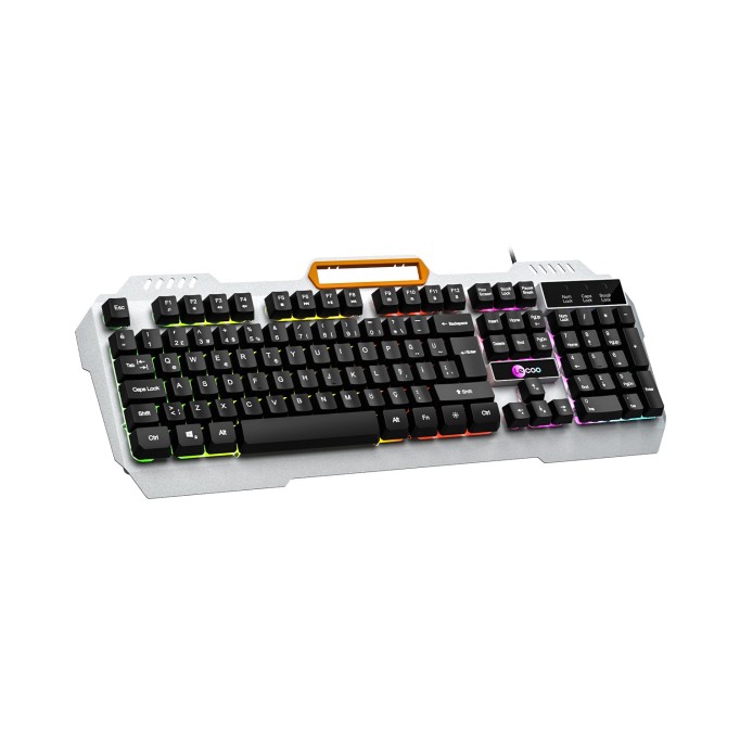 Lecoo KB123 Rainbow Aydınlatmalı Makro Tuşlu Gaming Membran Türkçe Q Klavye Siyah