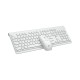 Lecoo KW203 Kablosuz Türkçe Q Ergonomik Klavye & Mouse Seti Beyaz