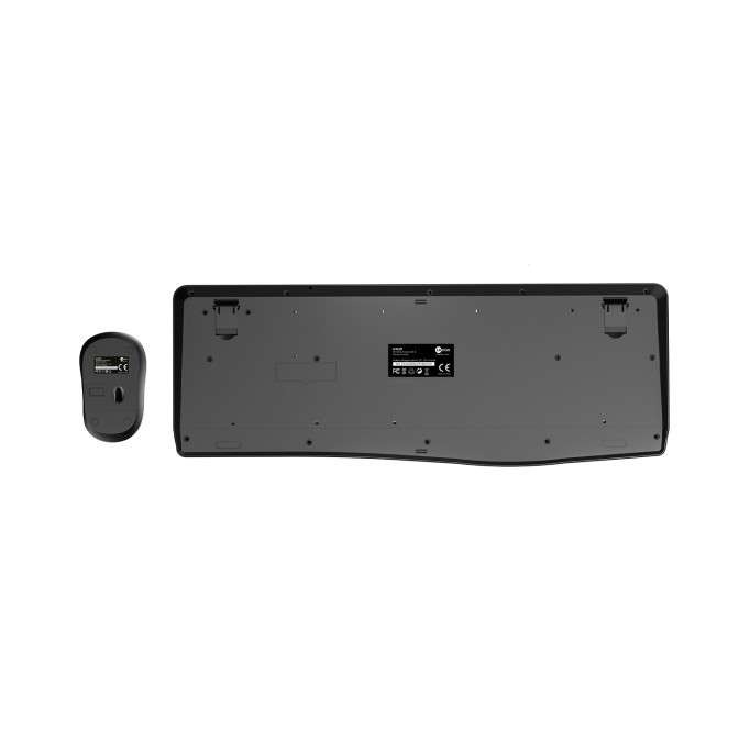 Lecoo KW211 Kablosuz Türkçe Q Bilek Destekli Membran Klavye & Mouse Seti Siyah
