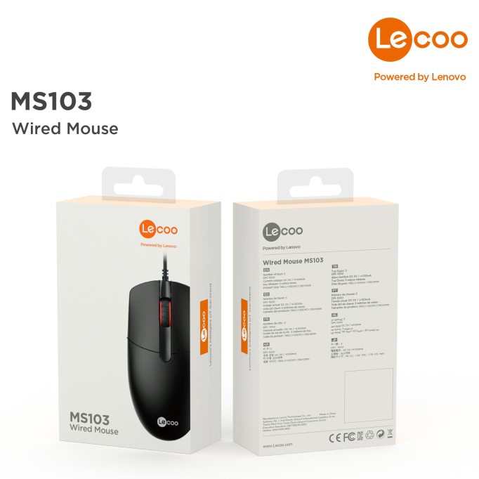 Lenovo Lecoo MS103 Kablolu Mouse