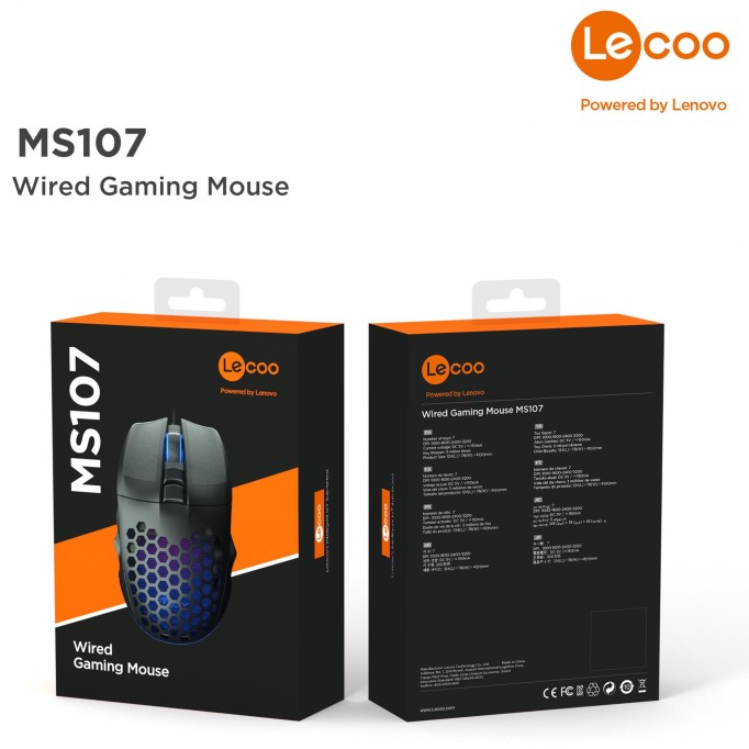 Lenovo Lecoo MS107 RGB Gaming Oyuncu Mouse