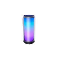 Lecoo RS13 Kablosuz Bluetooth 5.0 USB SD Kart RGB Işıklı Taşınabilir Mini Stereo Hoparlör Siyah