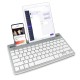Lenovo Lecoo BK100 Çoklu Cihaz Özellikli Şarj Edilebilir Kablosuz Bluetooth Klavye Beyaz satın al