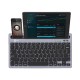 Lenovo Lecoo BK100 Çoklu Cihaz Özellikli Şarj Edilebilir Kablosuz Bluetooth Klavye Gri satın al