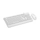 Lenovo Lecoo CM106 USB Kablolu Türkçe Q Klavye & Mouse Set Beyaz