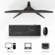 Lenovo Lecoo CM106 USB Kablolu Türkçe Q Klavye & Mouse Set Siyah