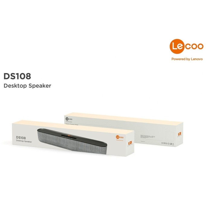 Lenovo Lecoo DS108 360° Surround Bluetooth 5.0 Masaüstü Kablosuz Soundbar Hoparlör Siyah