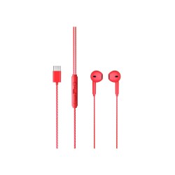 Lecoo EH104 Kablolu Type-C Kulak İçi Kulaklık Kırmızı