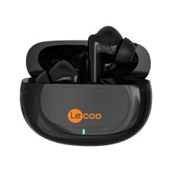 Siyah Lenovo Lecoo EW306 Hi-Fi Bluetooth 5.1 TWS Kablosuz Kulak içi Kulaklık Siyah