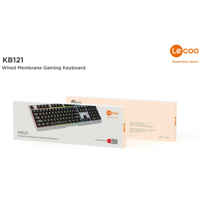 Lenovo Lecoo KB121 Kablolu RGB Membran Oyuncu Klavyesi Lenovo Lecoo KB121 Kablolu RGB Membran Oyuncu Klavyesi
