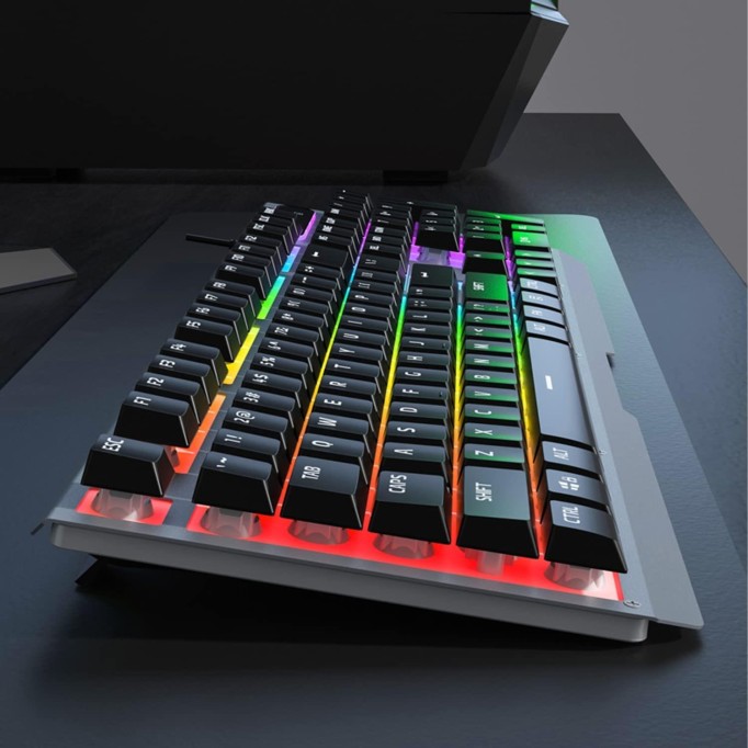 Lenovo Lecoo KB121 Kablolu RGB Membran Oyuncu Klavyesi