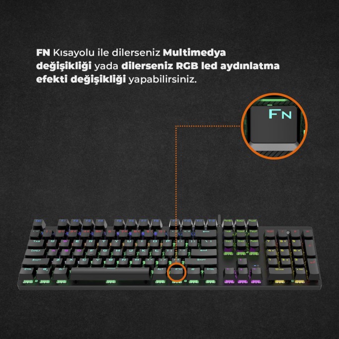 Lecoo KG1101 RGB Aydınlatmalı Gaming Mekanik Klavye Lecoo KG1101 RGB Aydınlatmalı Gaming Mekanik Klavye