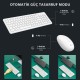 Lenovo Lecoo KW204 Kablosuz Klavye & Mouse Set Beyaz