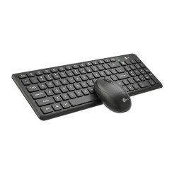 Siyah Lenovo Lecoo KW204 Kablosuz Klavye & Mouse Set Siyah