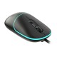 Lenovo Lecoo MS110 RGB Sessiz Tuşlu Kablolu Optik Mouse Siyah