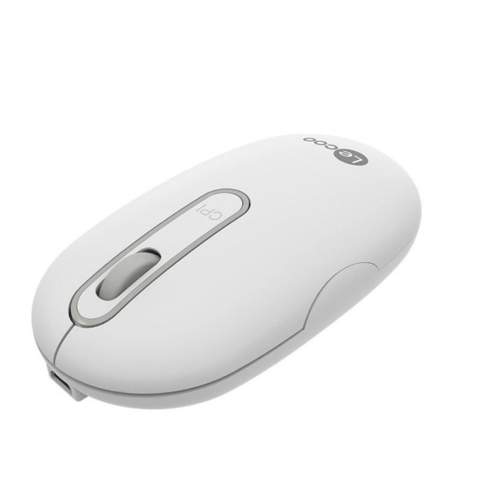 Lenovo Lecoo WS207 Şarj Edilebilir Kablosuz Mouse Beyaz