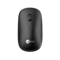 Lenovo Lecoo WS209 Dual Mod Bluetooth ve Kablosuz Şarj Edilebilir Optik Mouse Siyah