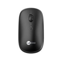Lecoo WS209 Dual Mod Bluetooth ve Kablosuz Şarj Edilebilir Optik Mouse Siyah