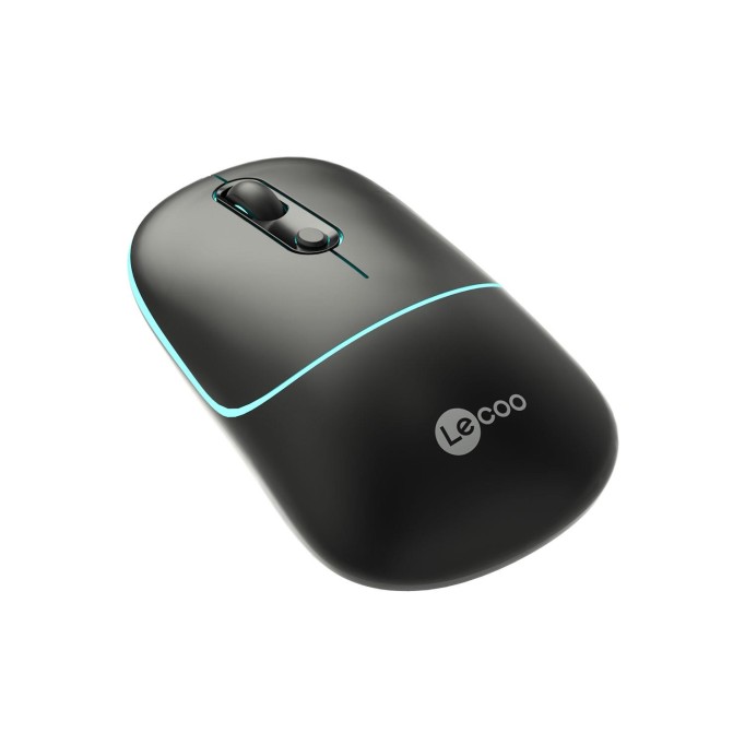 Lenovo Lecoo WS210 Dual Mod RGB Bluetooth ve Kablosuz Şarj Edilebilir Optik Mouse Siyah