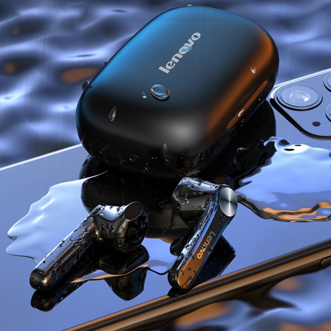 Lenovo QT81 TWS Kablosuz Kulak İçi Bluetooth 5.0 Kulaklık Siyah