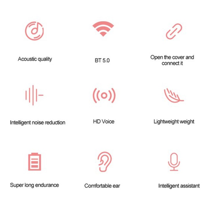 Lenovo X9 TWS Bluetooth 5.0 Kablosuz Kulaklık Beyaz