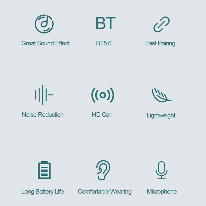 Lenovo XT91 TWS Bluetooth 5.0 Kablosuz Kulaklık Siyah