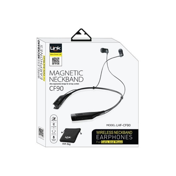 LinkTech CF-90 Neckband Stereo Bluetooth Kulaklık Gri LinkTech CF-90 Neckband Stereo Bluetooth Kulaklık Gri