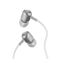 Gümüş Linktech H40 Metal Kulak içi Mikrofonlu Kulaklık Gümüş