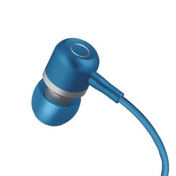 Mavi Linktech H40 Metal Kulak içi Mikrofonlu Kulaklık Mavi