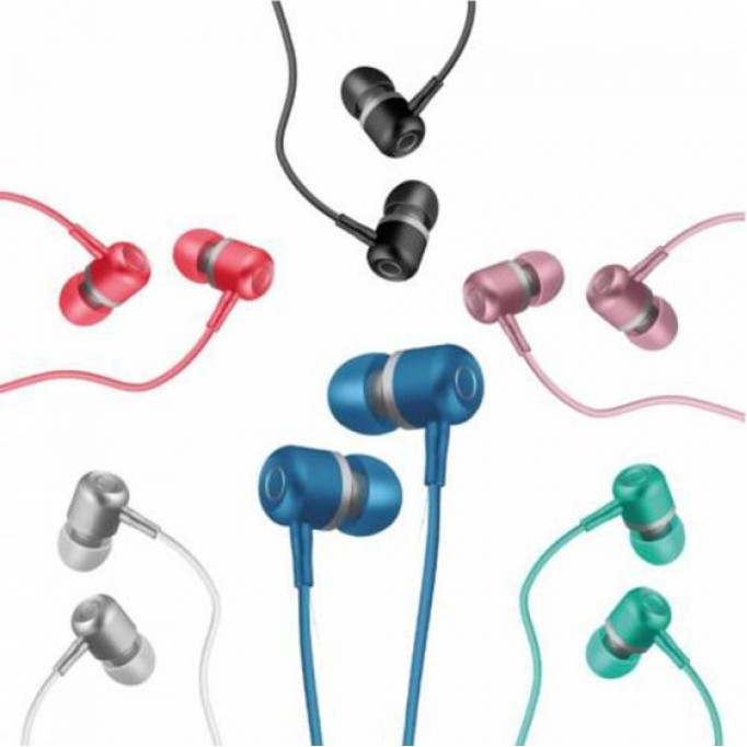 Linktech H40 Metal Kulak içi Mikrofonlu Kulaklık Mavi