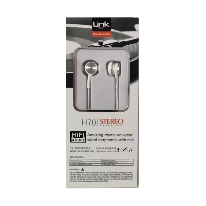 Linktech H70 Kulak İçi Mikrofonlu Kulaklık Siyah Linktech H70 Kulak İçi Mikrofonlu Kulaklık Siyah