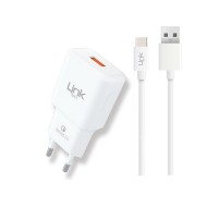 Linktech T443 Strong 12W Şarj Cihazı ve Type-C Şarj Kablosu