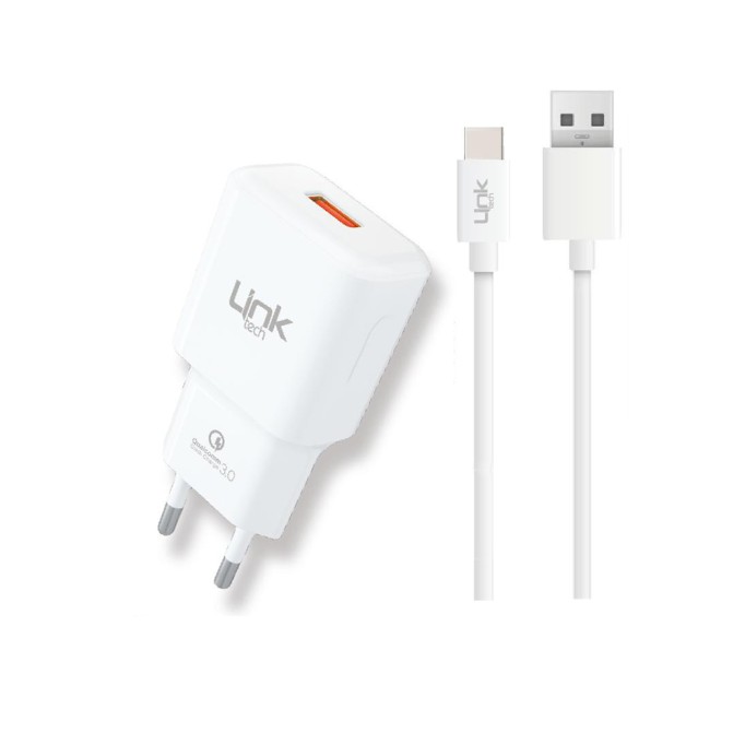 Linktech T443 Strong 12W Şarj Cihazı ve Type-C Şarj Kablosu