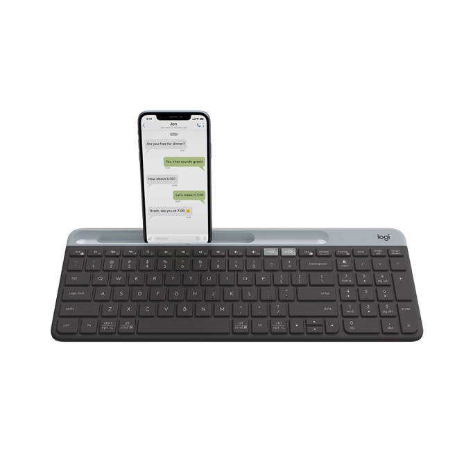 Logitech K580 Slim Kablosuz Bluetooth Q Klavye Siyah Logitech K580 Slim Kablosuz Bluetooth Q Klavye Siyah